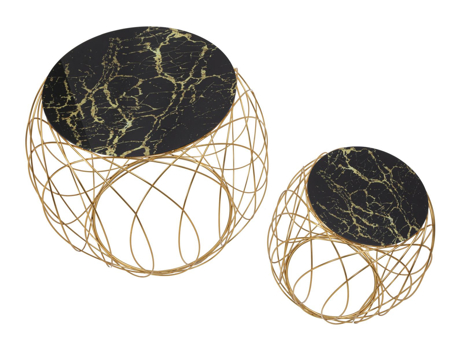 Dekoratívny doplnok Tavolinetti Ball Mauro Ferretti Ø 68×56-43×45 cm