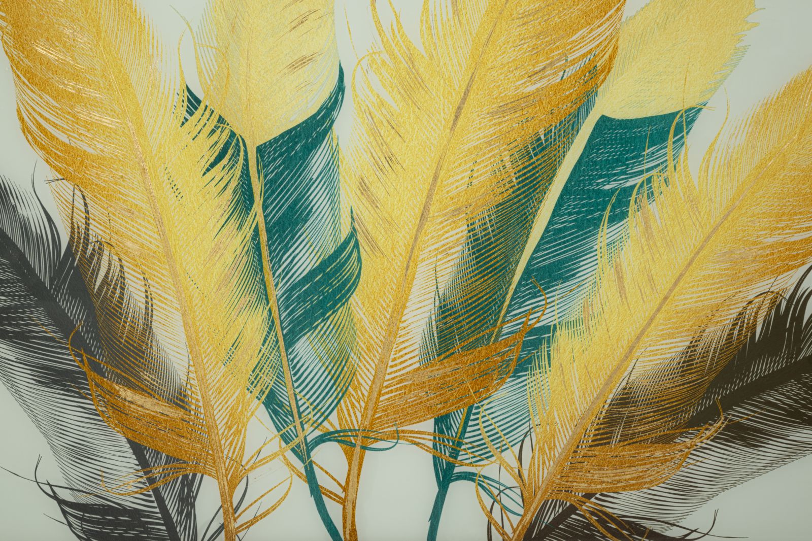 Dekoratívny obraz C Cornice Feathers Mauro Ferretti 120×3,5×80 cm