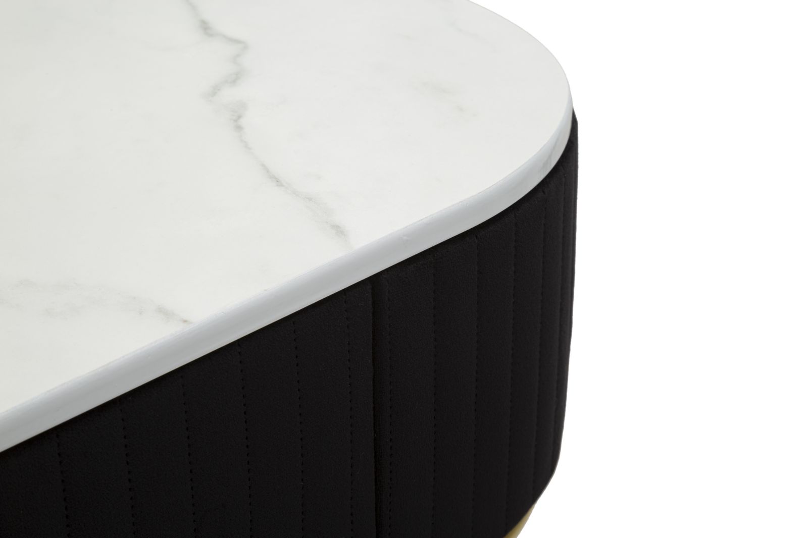 Toaletný stolík Console Montpellier Nera Mauro Ferretti, čierny/zlatý/biely mramor