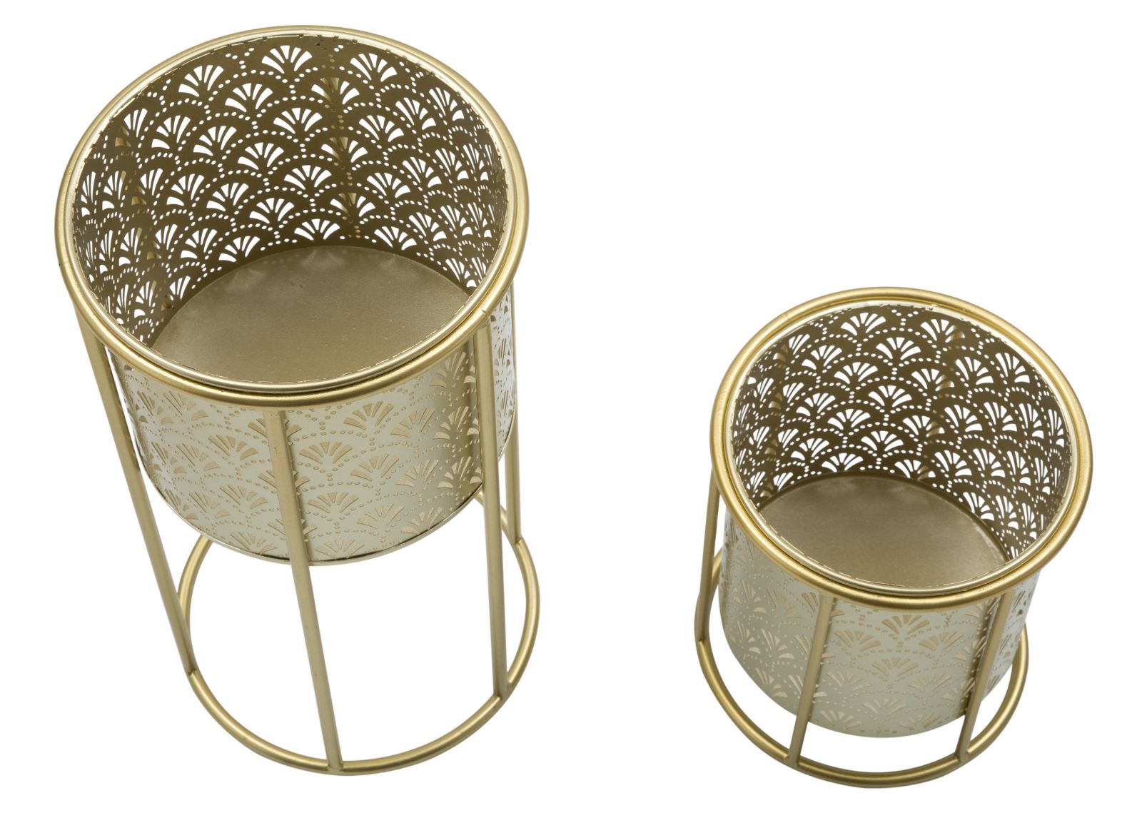 Dekoratívne vázy 2ks P Golvy Mauro Ferretti, zlaté