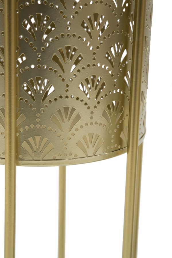 Dekoratívne vázy 2ks P Golvy Mauro Ferretti, zlaté