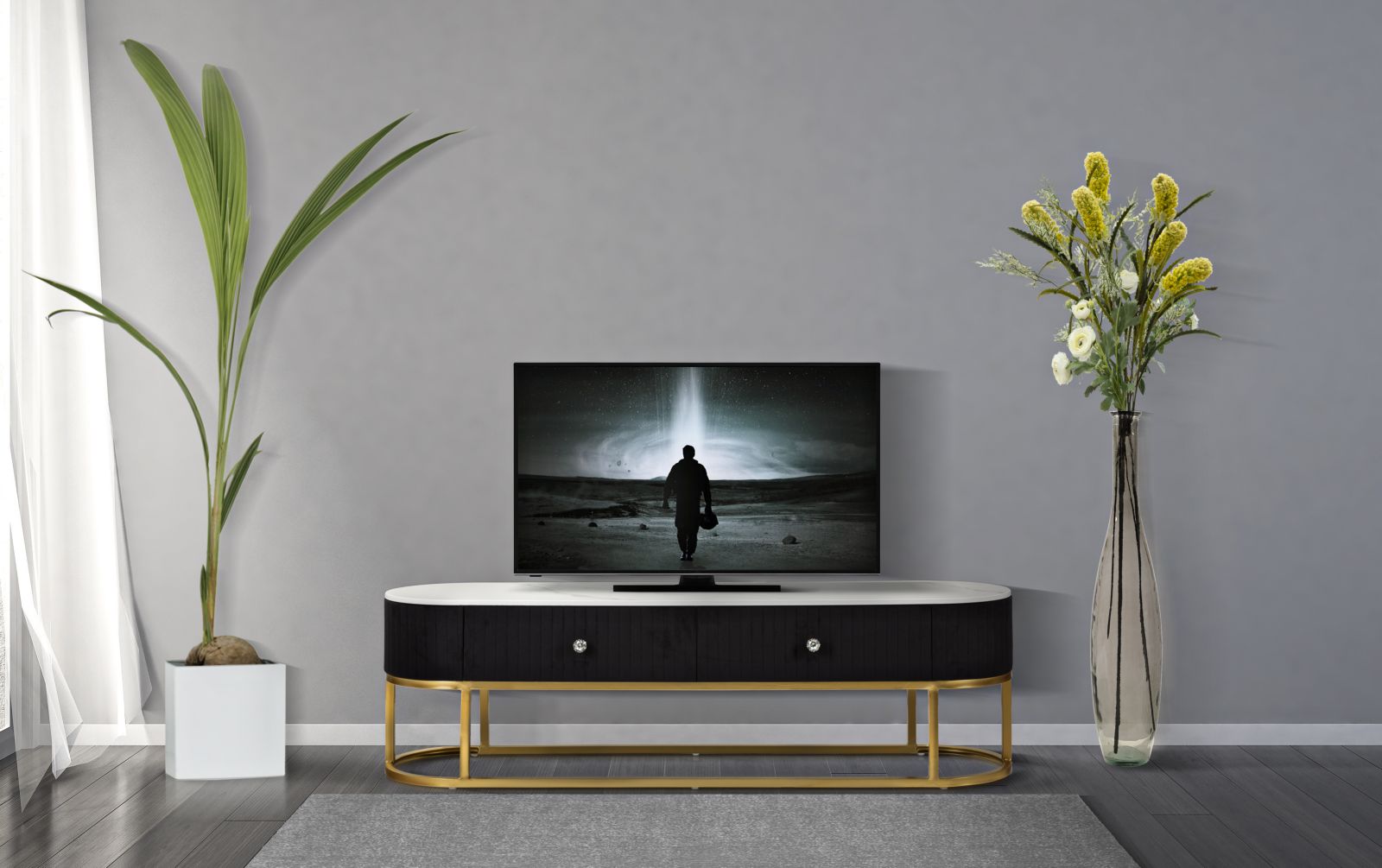 Dekoratívny doplnok P Tv Montpellier Mauro Ferretti 150×42×45 cm