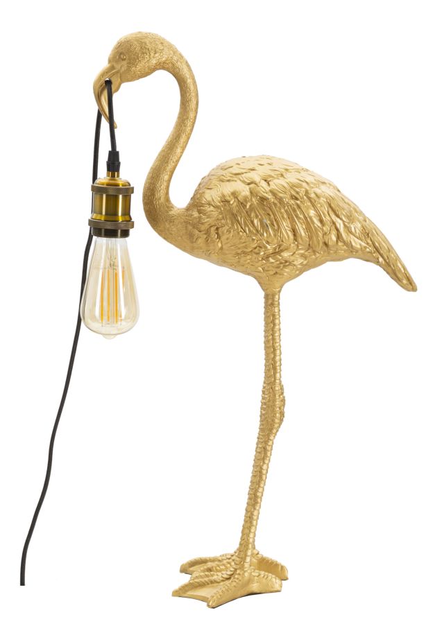 Stolová lampa Flamingo Mauro Ferretti, zlatá