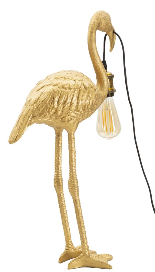 Stolová lampa Flamingo Mauro Ferretti, zlatá