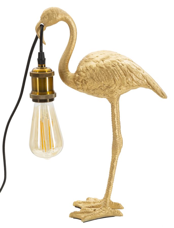 Stolová lampa Flamingo Mauro Ferretti, zlatá