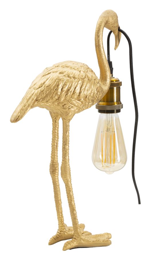 Stolová lampa Flamingo Mauro Ferretti, zlatá