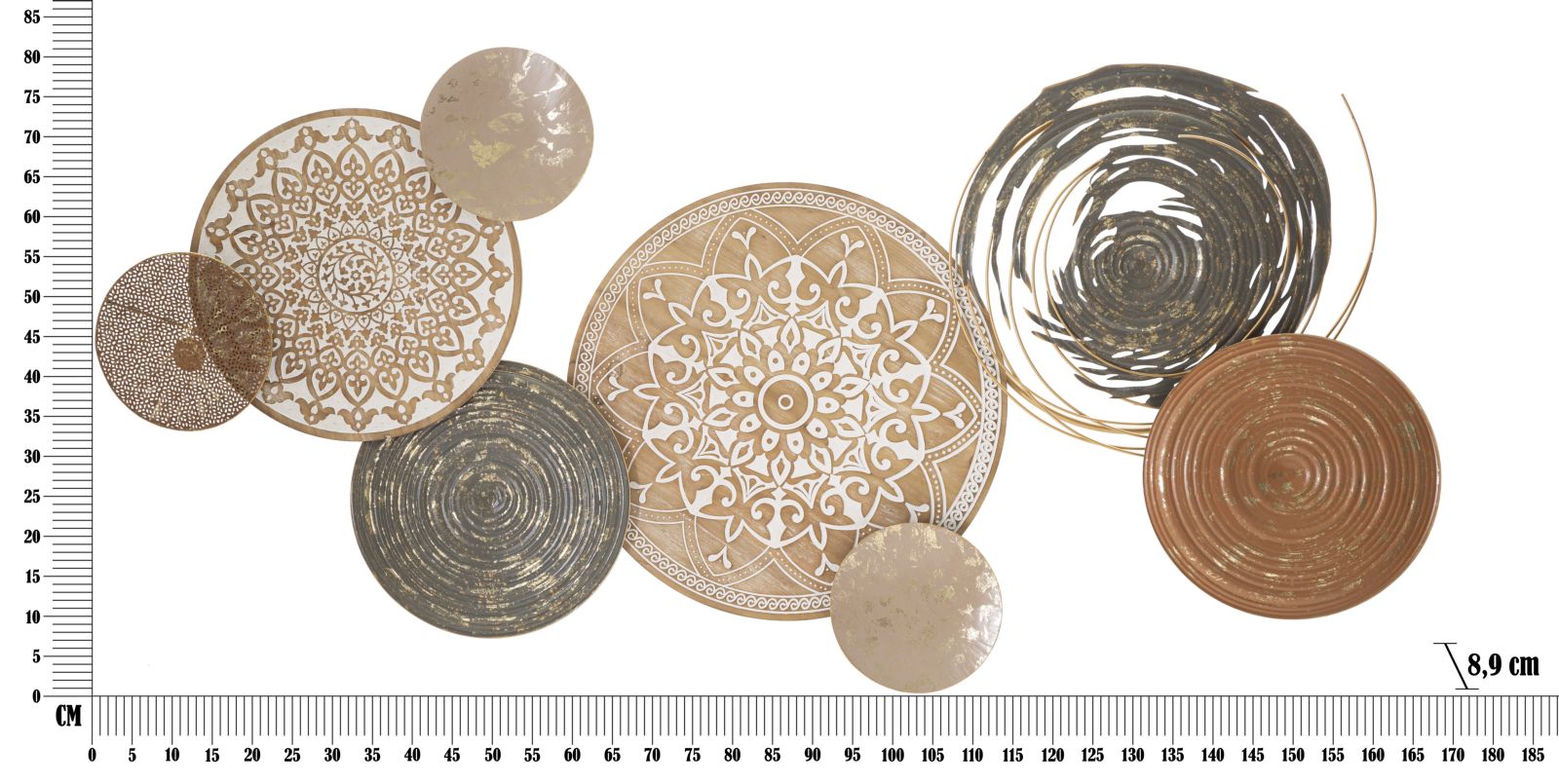 Dekoratívny panel Boho Mauro Ferretti, farebný