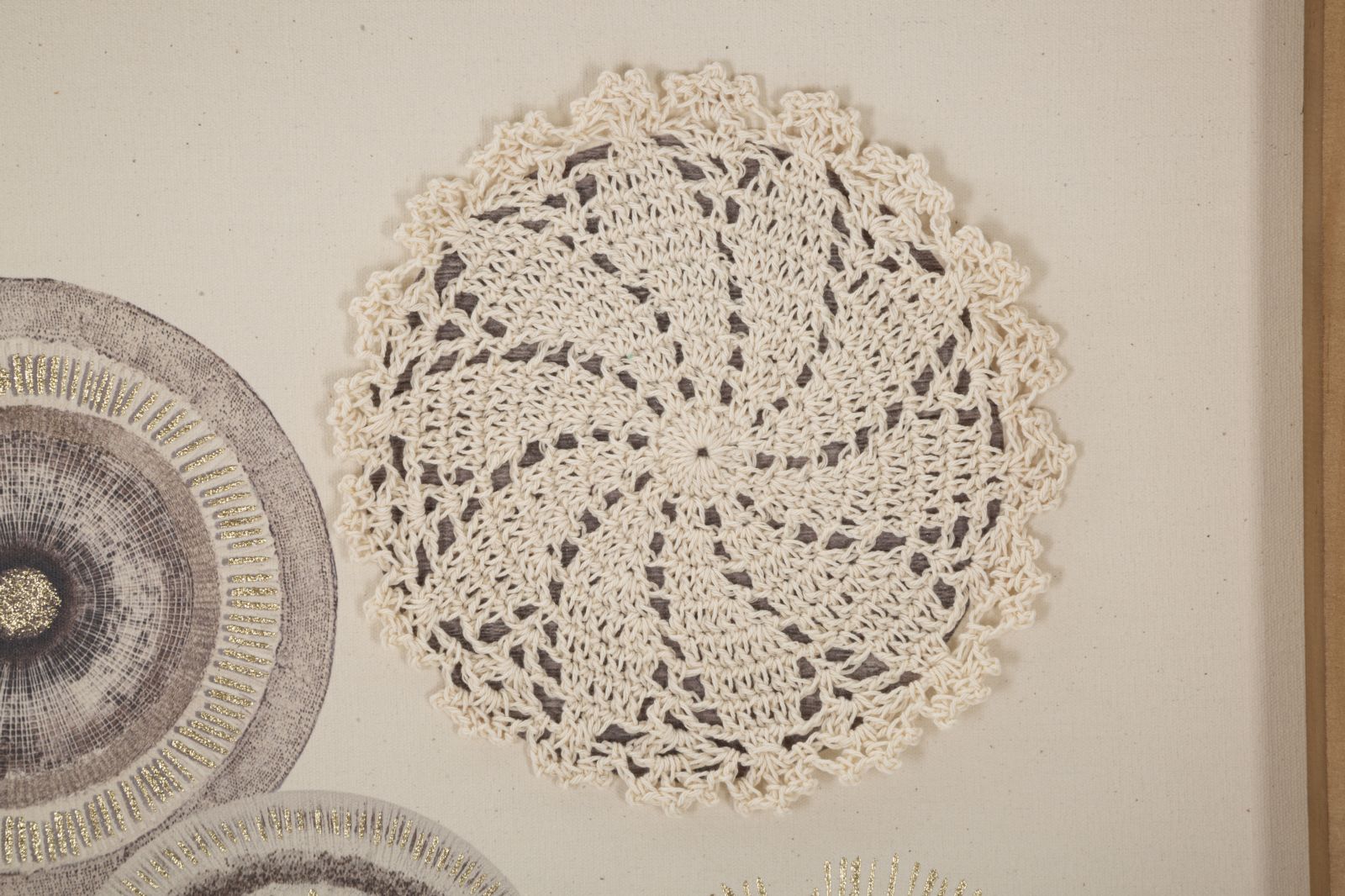 Dekoratívny obraz C Cornice Circly Mauro Ferretti, béžový