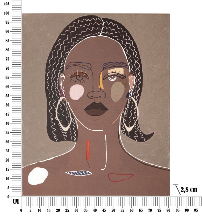 Dekoratívny doplnok Dipinto Su Tela Mauro Ferretti 80×2,8×100 cm