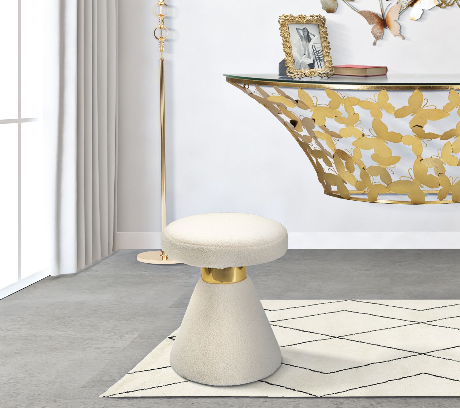 Dekoratívny doplnok Tavolinetto Iceland Mauro Ferretti Ø 42×51 cm