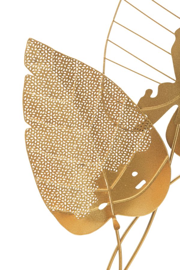 Dekoratívny panel Autumn Leaf Gold Mauro Ferretti, zlatý