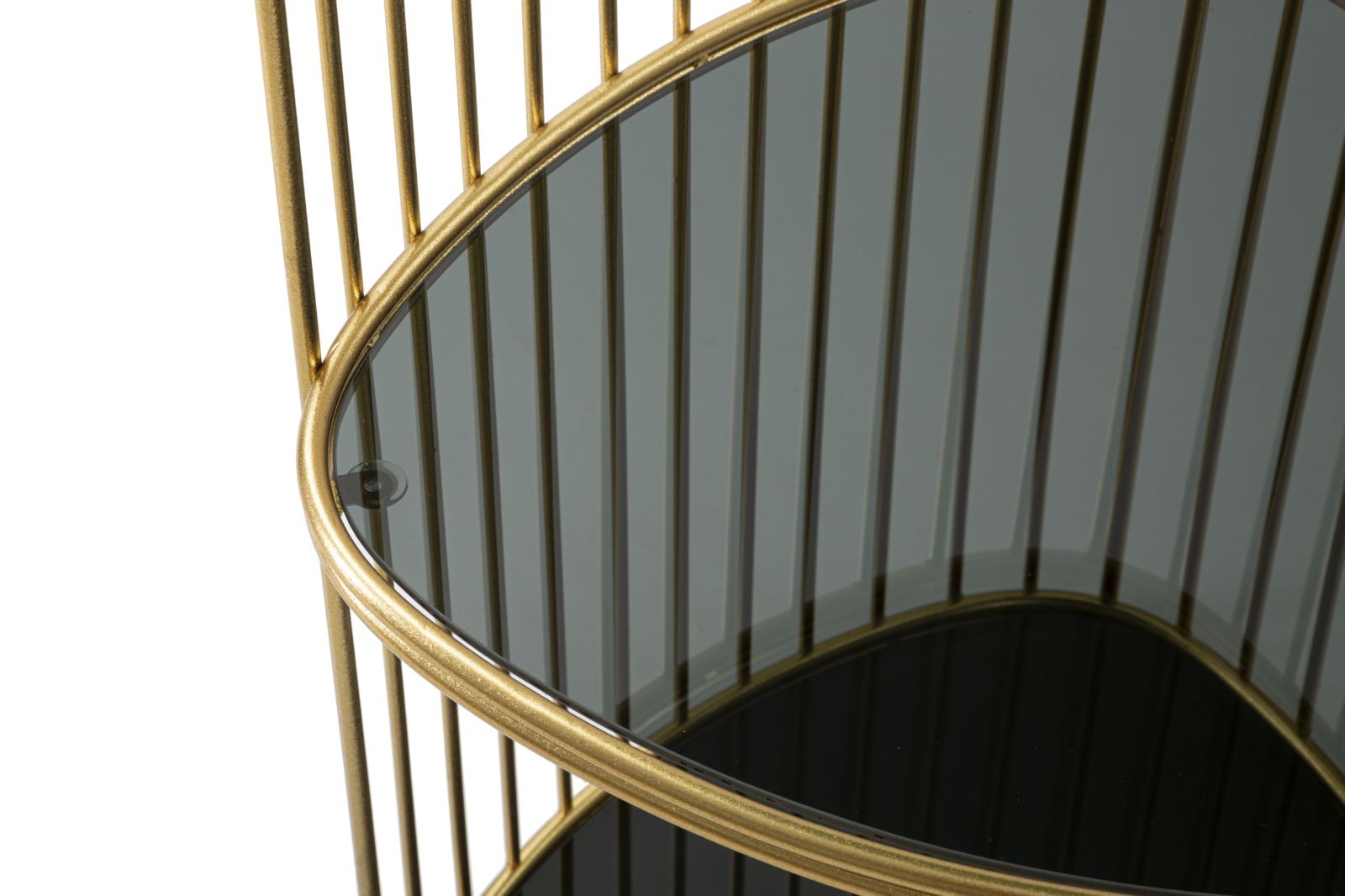 Dekoratívny stolík P Telefono Triple Mauro Ferretti, čierny/zlatý