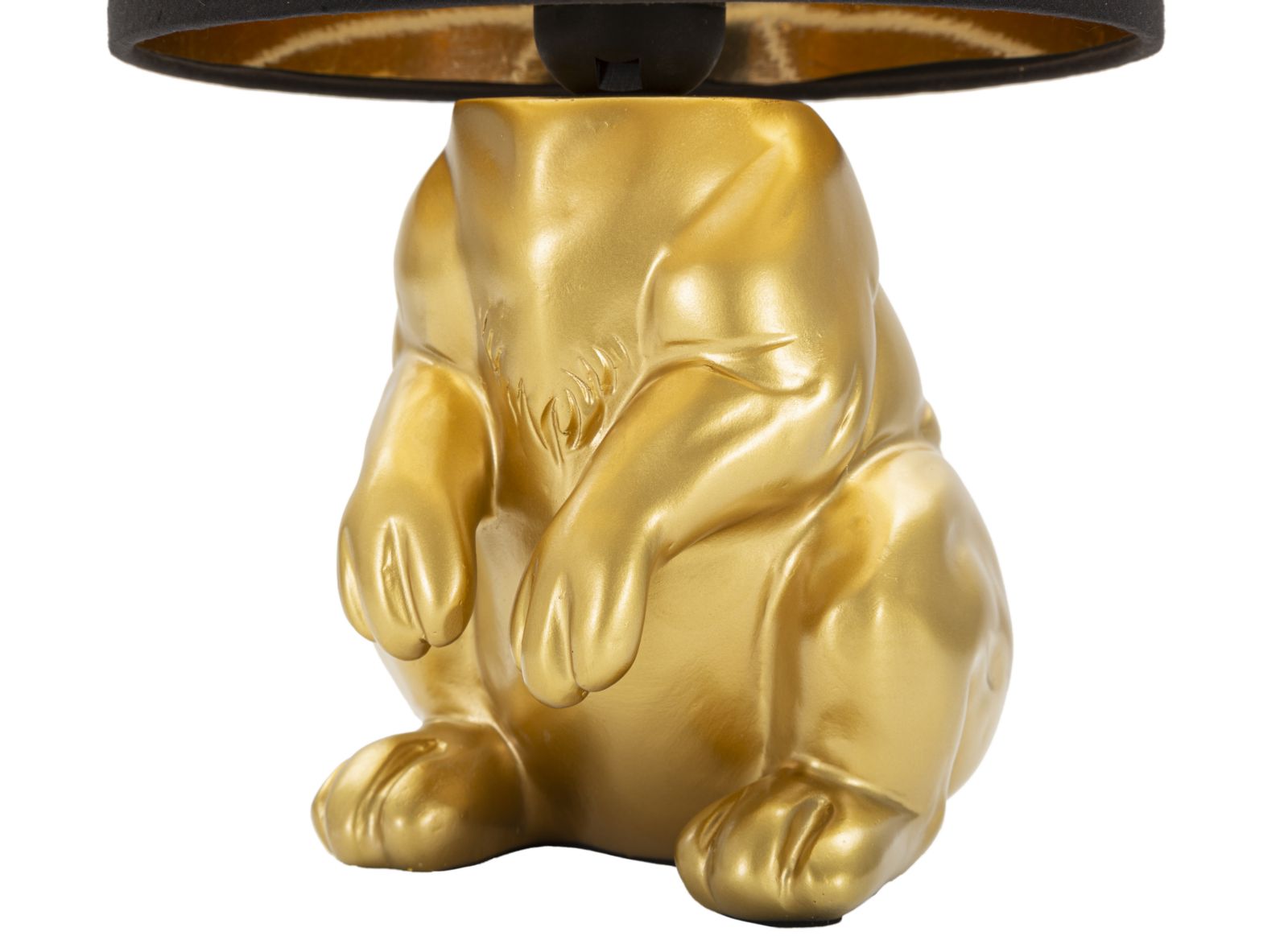 Stolová lampa Coniglio Mauro Ferretti, čierna/zlatá