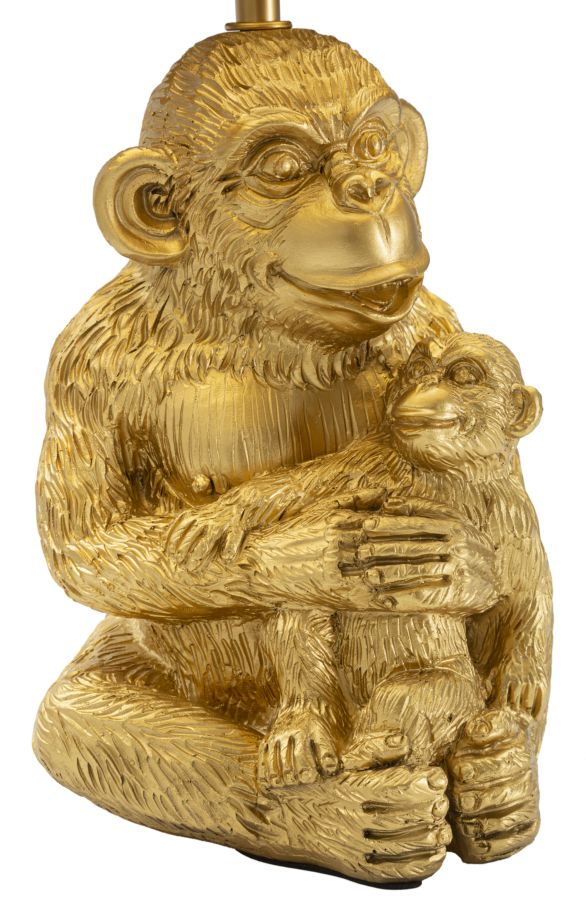 Stolová lampa Monkey Mum Mauro Ferretti, čierna/zlatá