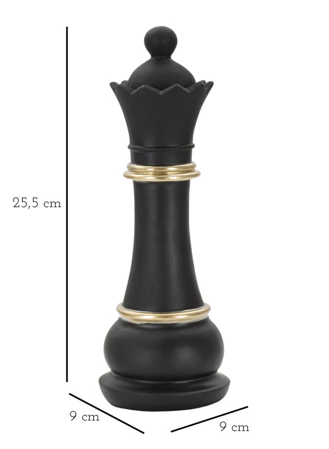 Dekoratívny doplnok Regina Nera E Mauro Ferretti Ø 9×25,5 MIN 2 cm