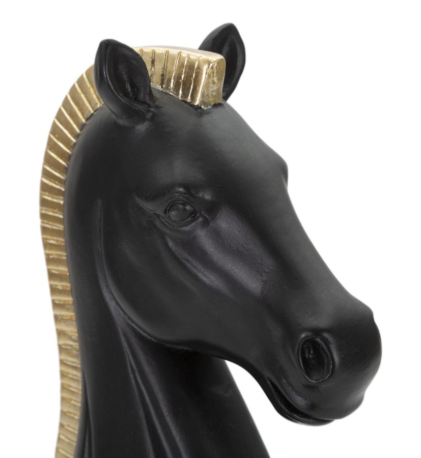 Soška Cavallo Nero E Mauro Ferretti, čierna/zlatá