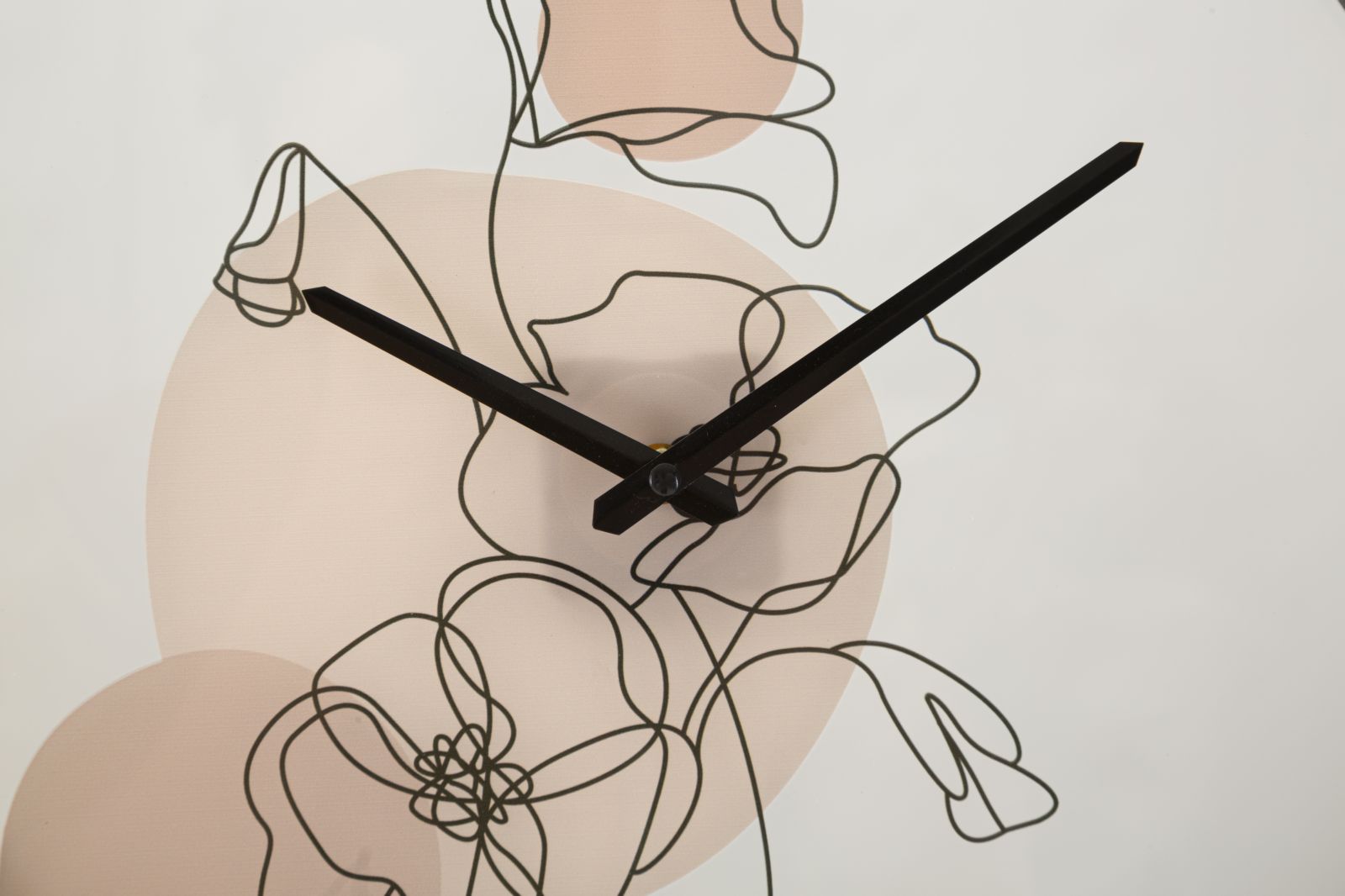 Nástenné hodiny Flower B Mauro Ferretti, biele/čierne