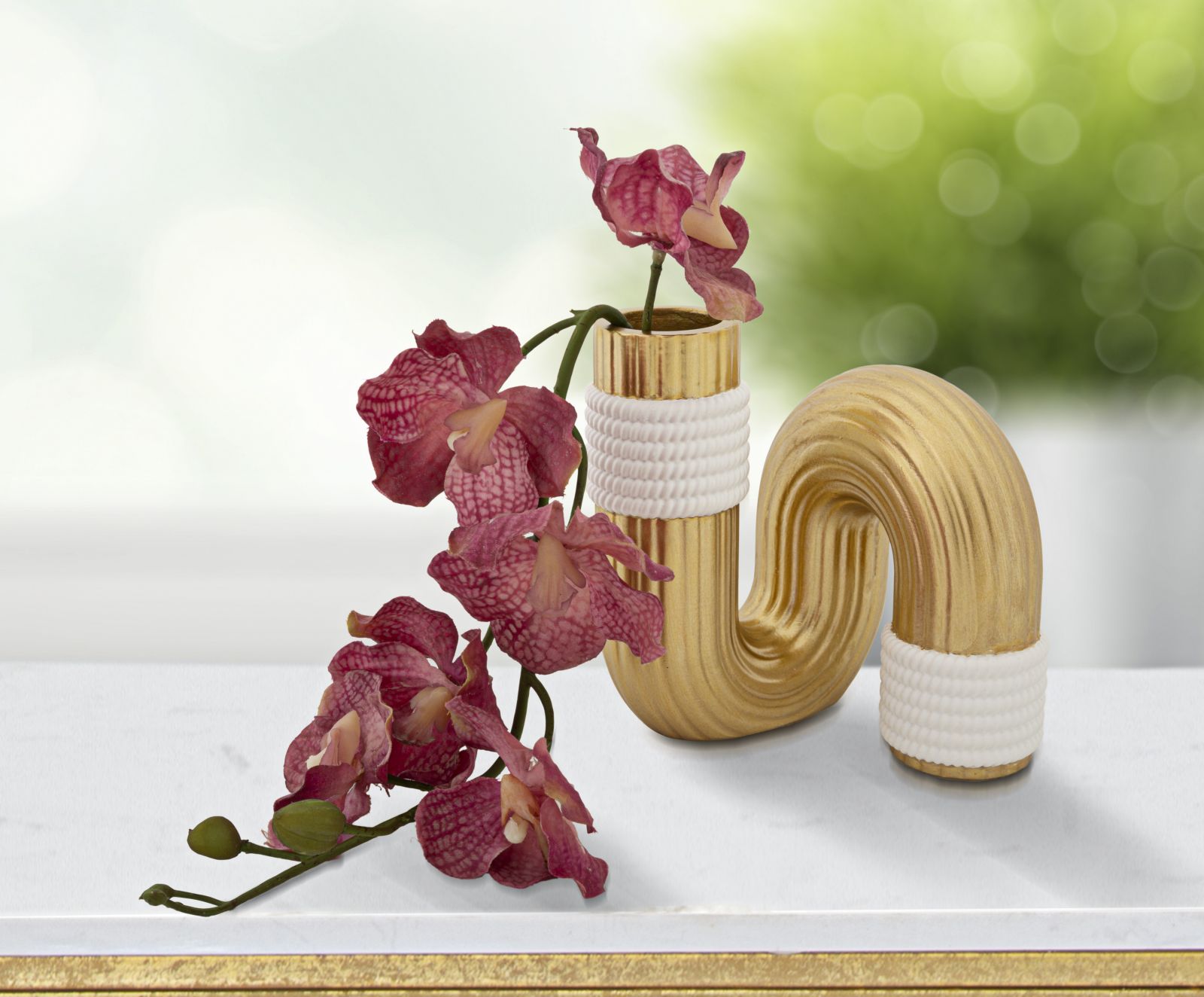 Dekoratívna váza Bann Mauro Ferretti, zlatá