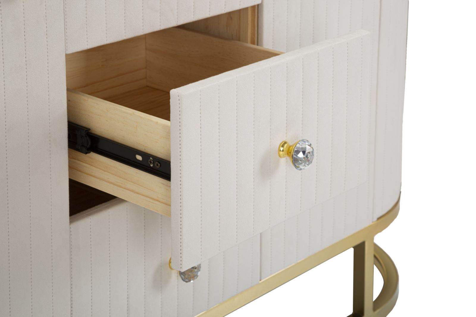 Dekoratívna komoda Mobile Montpellier Crema Mauro Ferretti, ružová/zlatá/biely mramor