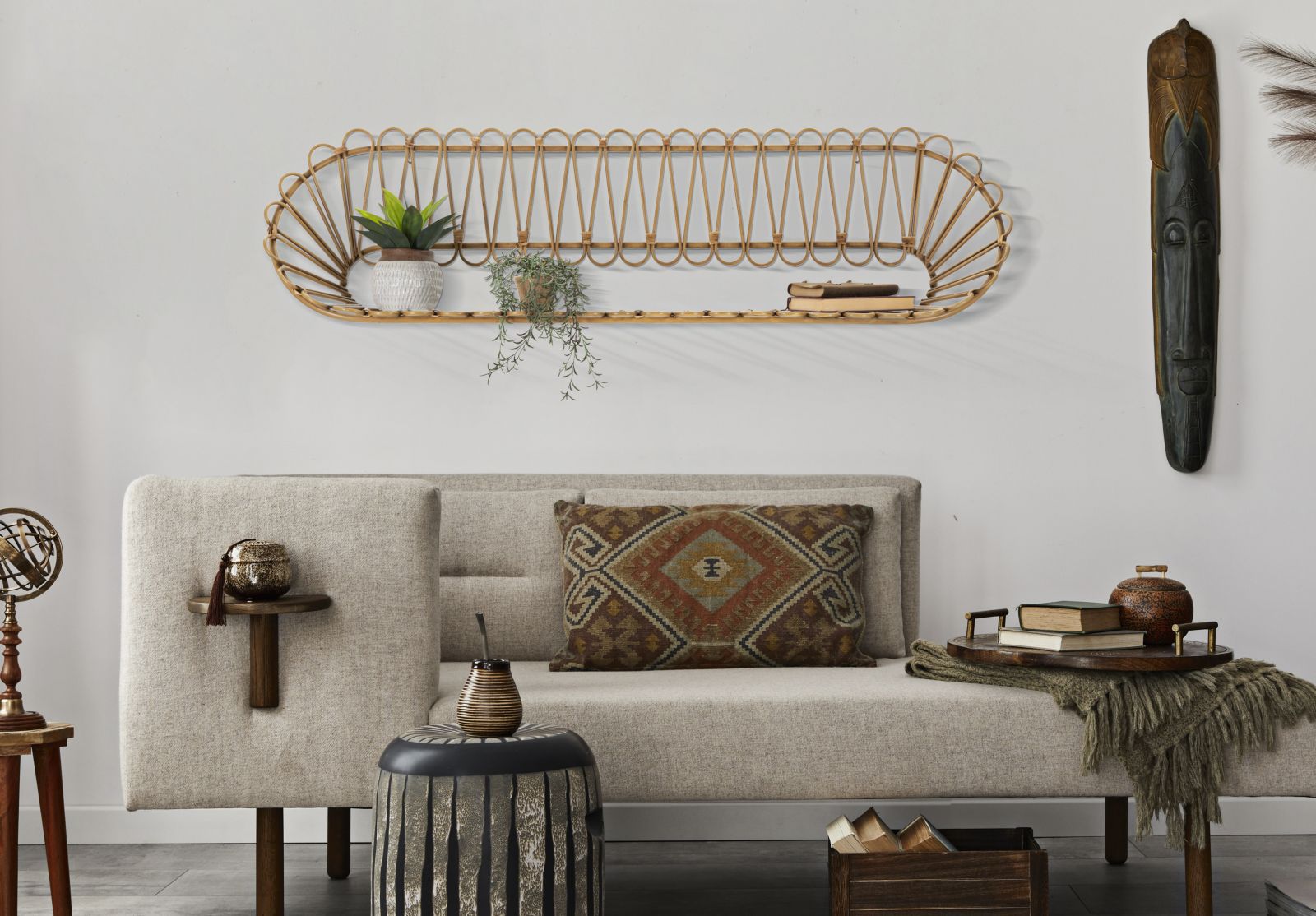 Dekoratívny doplnok Mensola Libreria Panama Mauro Ferretti 162×28×43,5 cm