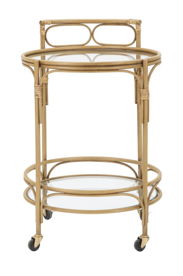 Dekoratívny doplnok Carrello Panama Round Mauro Ferretti Ø 51×74 cm