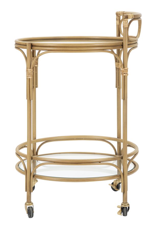 Dekoratívny doplnok Carrello Panama Round Mauro Ferretti Ø 51×74 cm