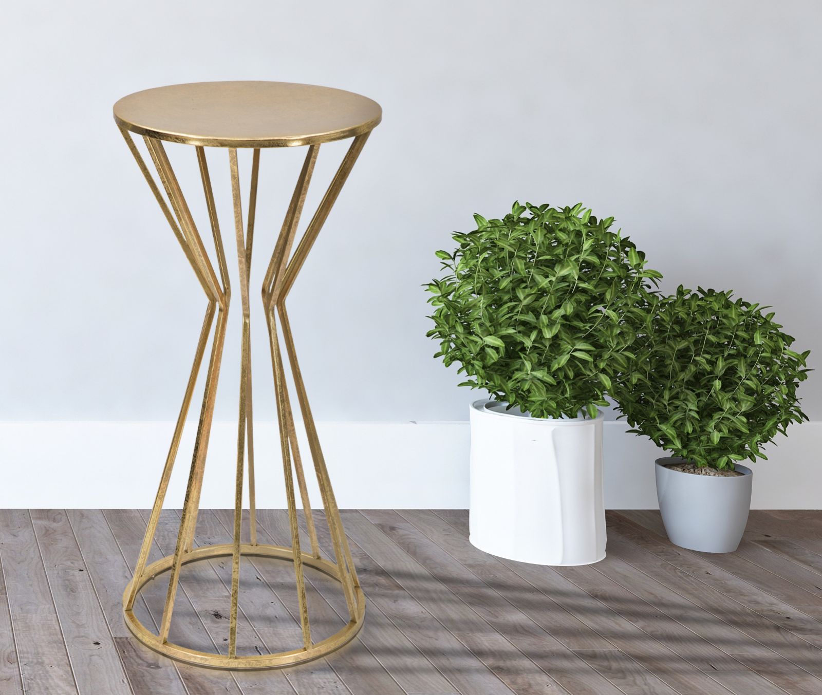 Dekoratívny stolík P Telefono Stick Mauro Ferretti, zlatý