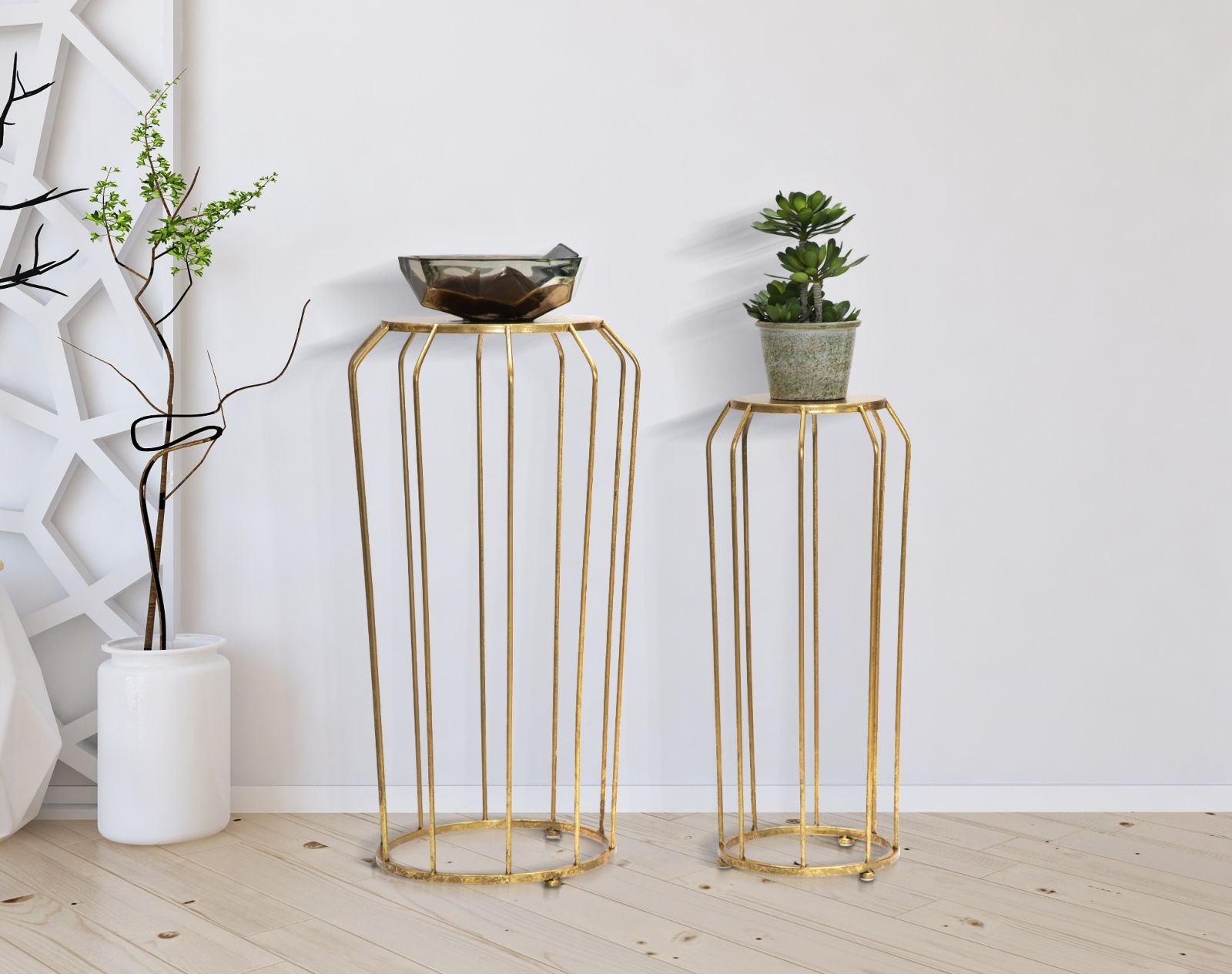 Dekoratívny doplnok Tavolinetti Thing Mauro Ferretti Ø 38×70-26,8×60 cm