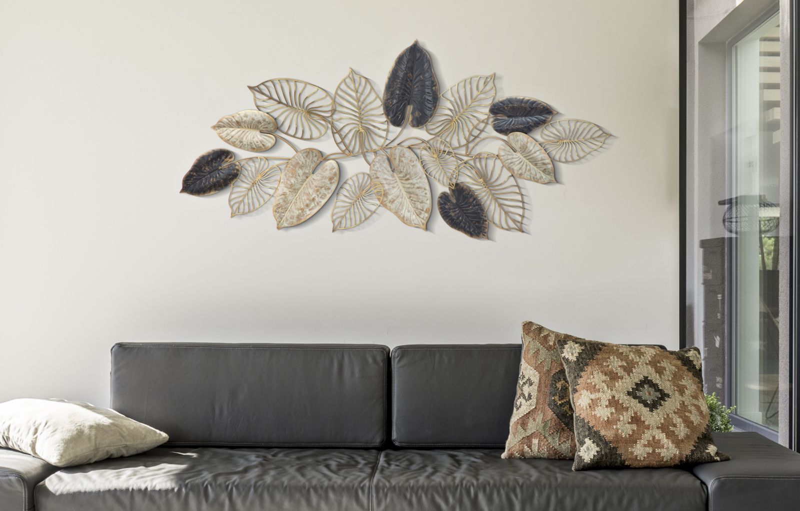 Dekoratívny panel Century Mauro Ferretti, zlatý/sivý