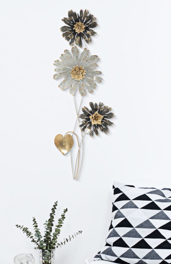 Dekoratívny panel Mauro Ferretti, čierny/zlatý