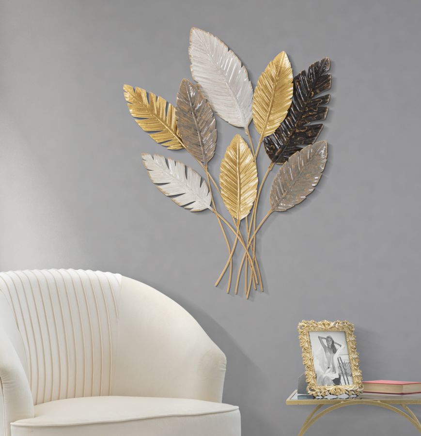 Dekoratívny panel Palmy Mauro Ferretti, zlatý