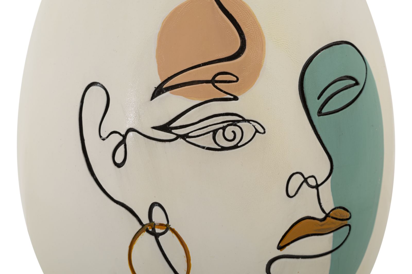 Dekoratívna váza Art B Mauro Ferretti, krémová/farebná