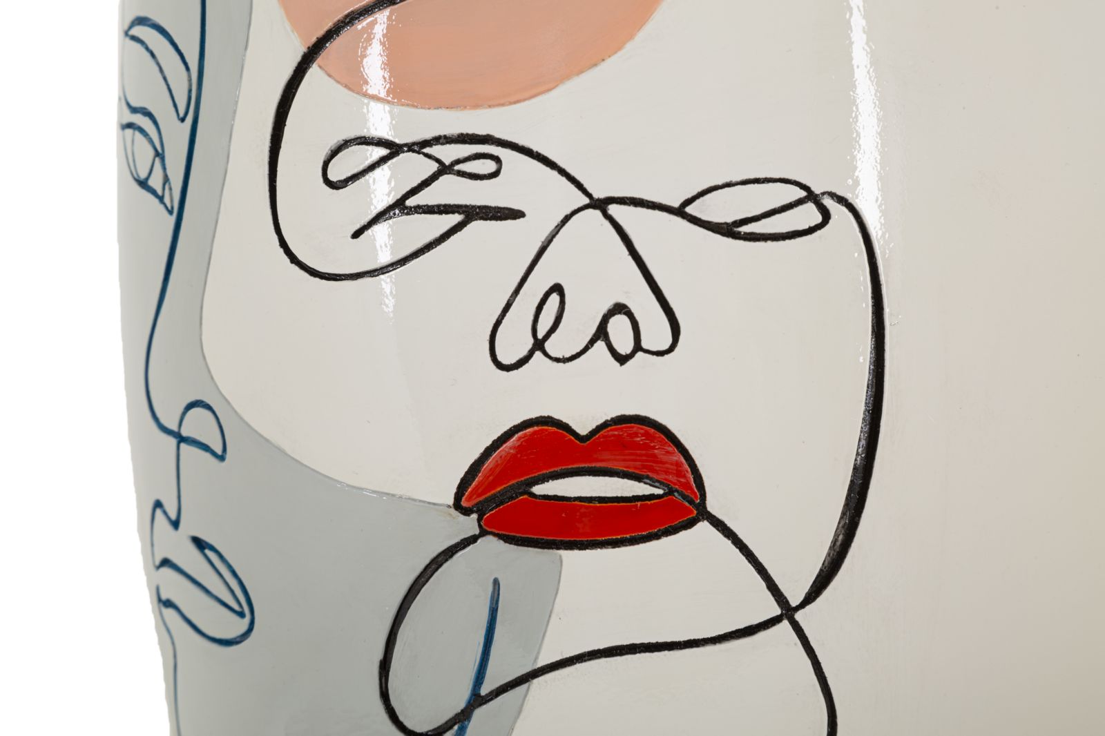 Dekoratívna váza Art C Mauro Ferretti, biela/farebná