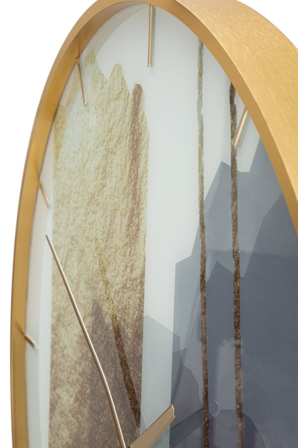 Hodiny Glass Motif Mauro Ferretti, zlaté/farebné