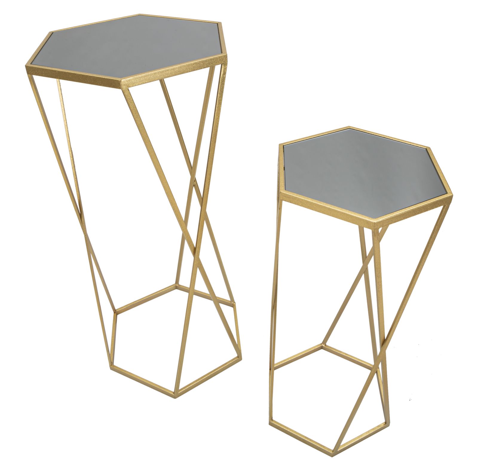 Dekoratívny doplnok Tavolinetto Esagonal Mauro Ferretti Ø 50×100-40×80 cm