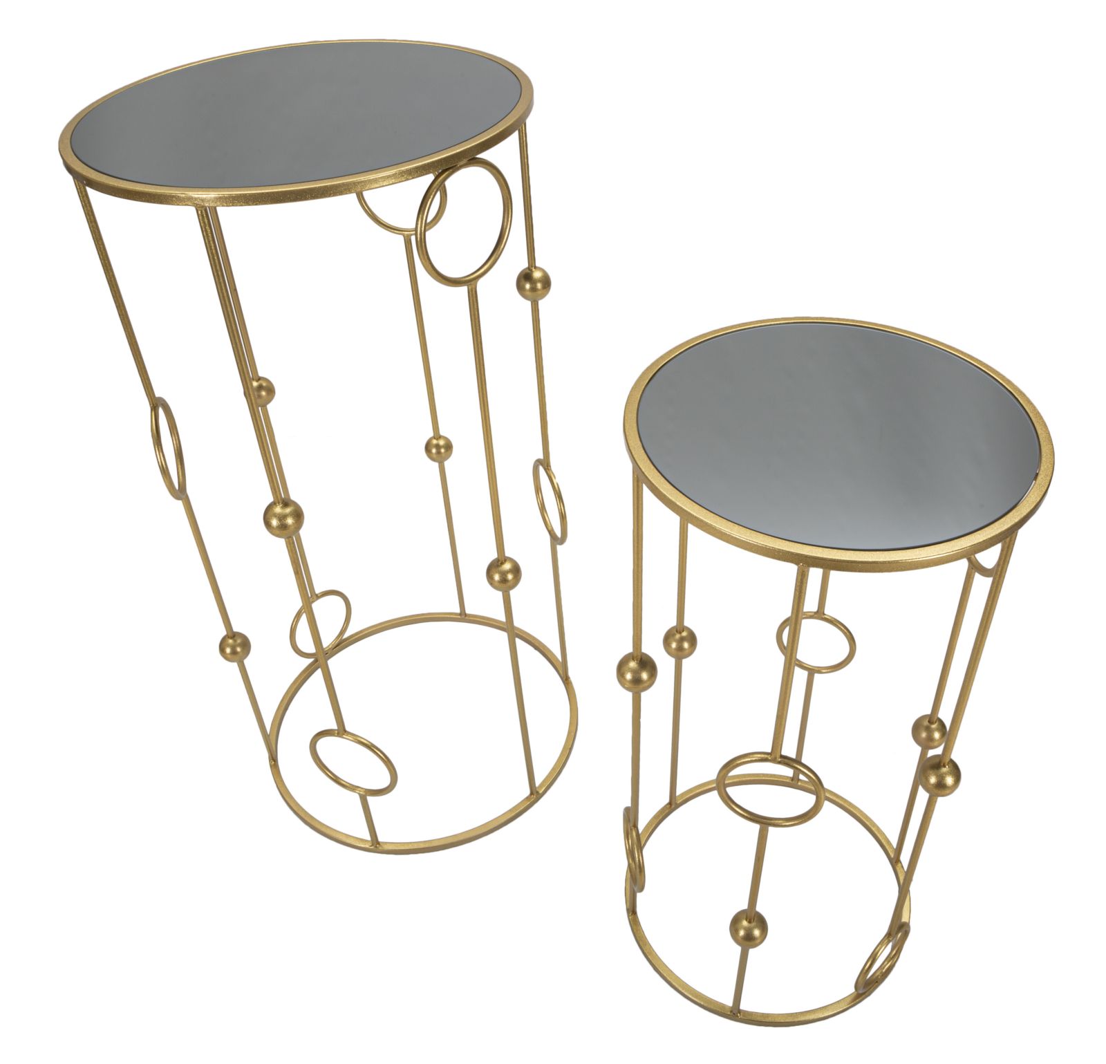 Dekoratívny doplnok Tavolinetto Cage Mauro Ferretti Ø 50×100-40×80 cm