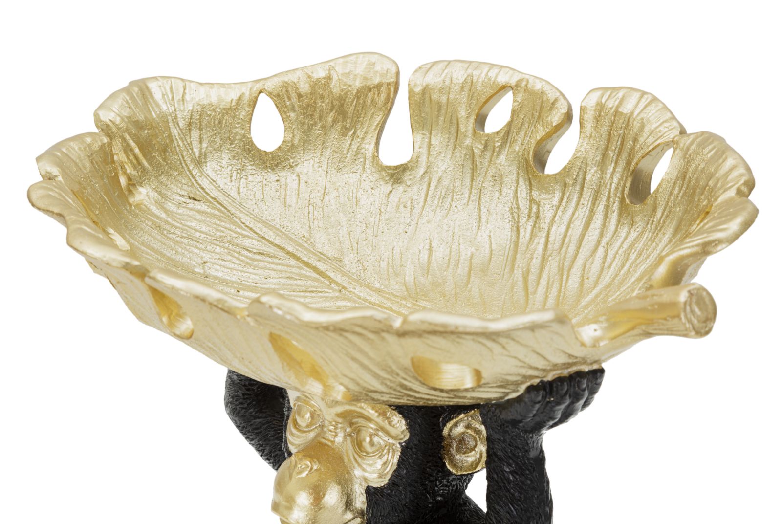 Dekoratívna misa Scimmia S Tasche Mauro Ferretti, zlatá/čierna