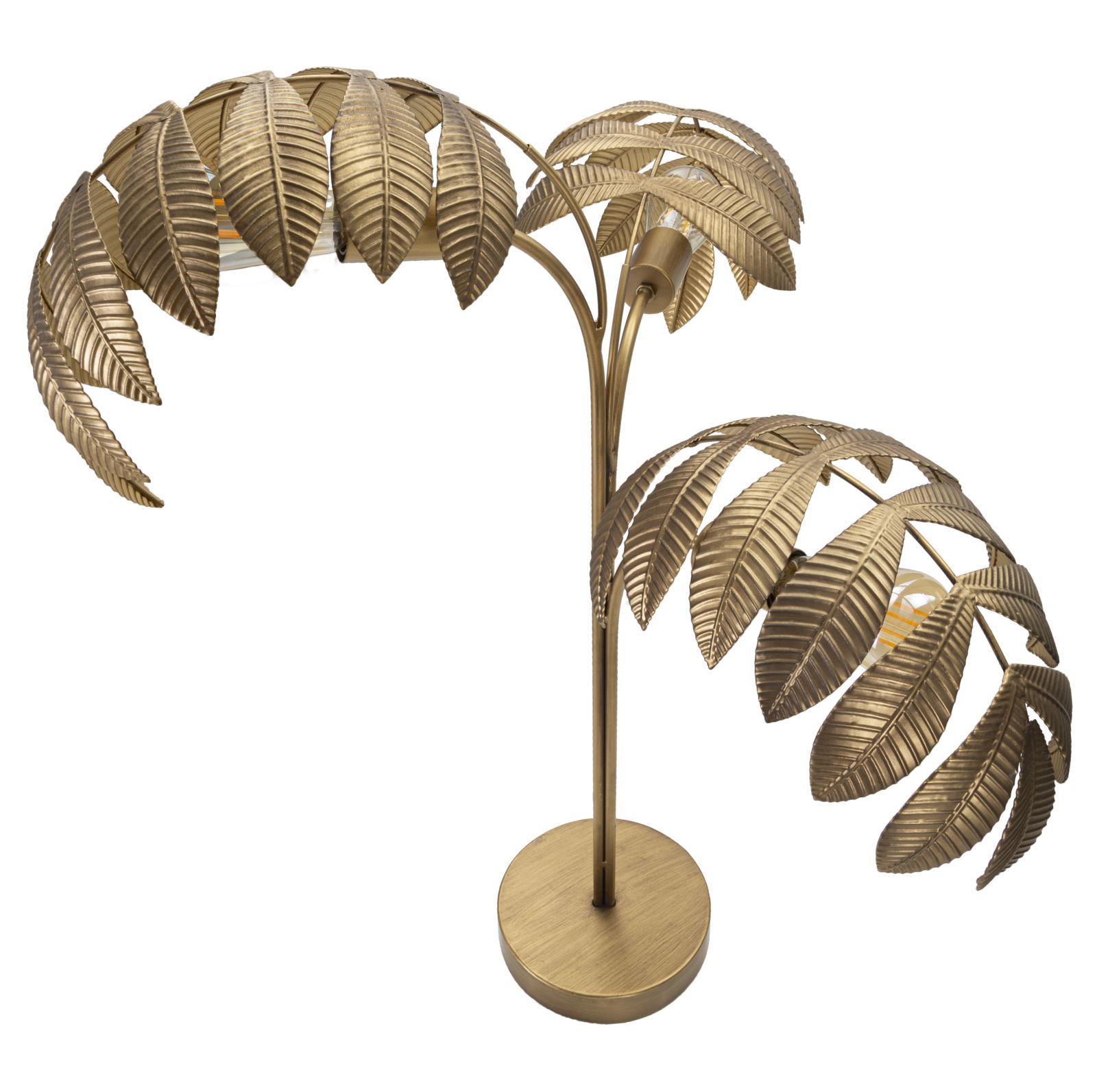 Stolová lampa Leaf Mauro Ferretti, čierna/zlatá