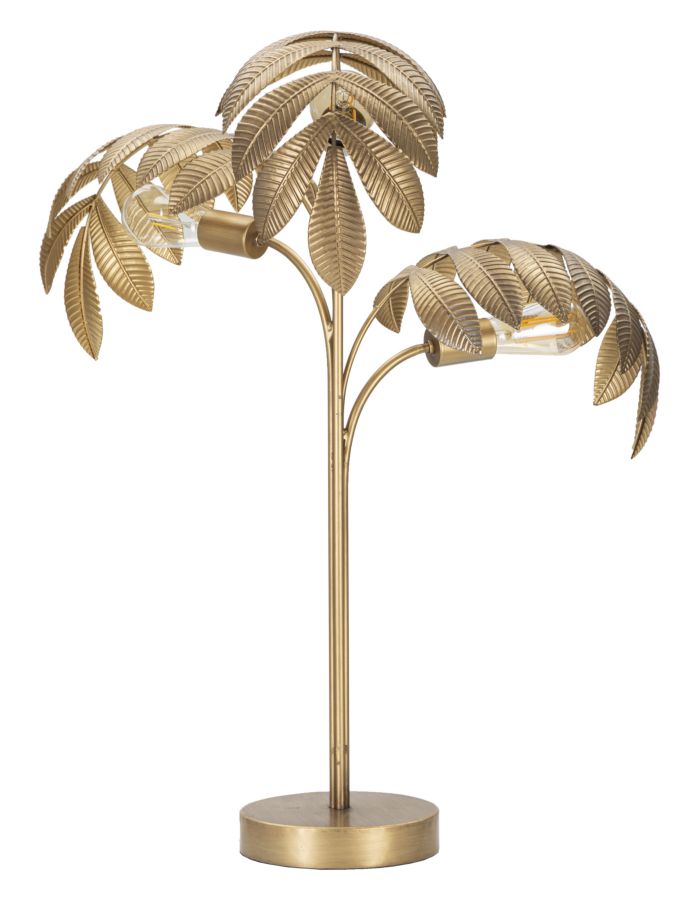 Stolová lampa Leaf Mauro Ferretti, čierna/zlatá