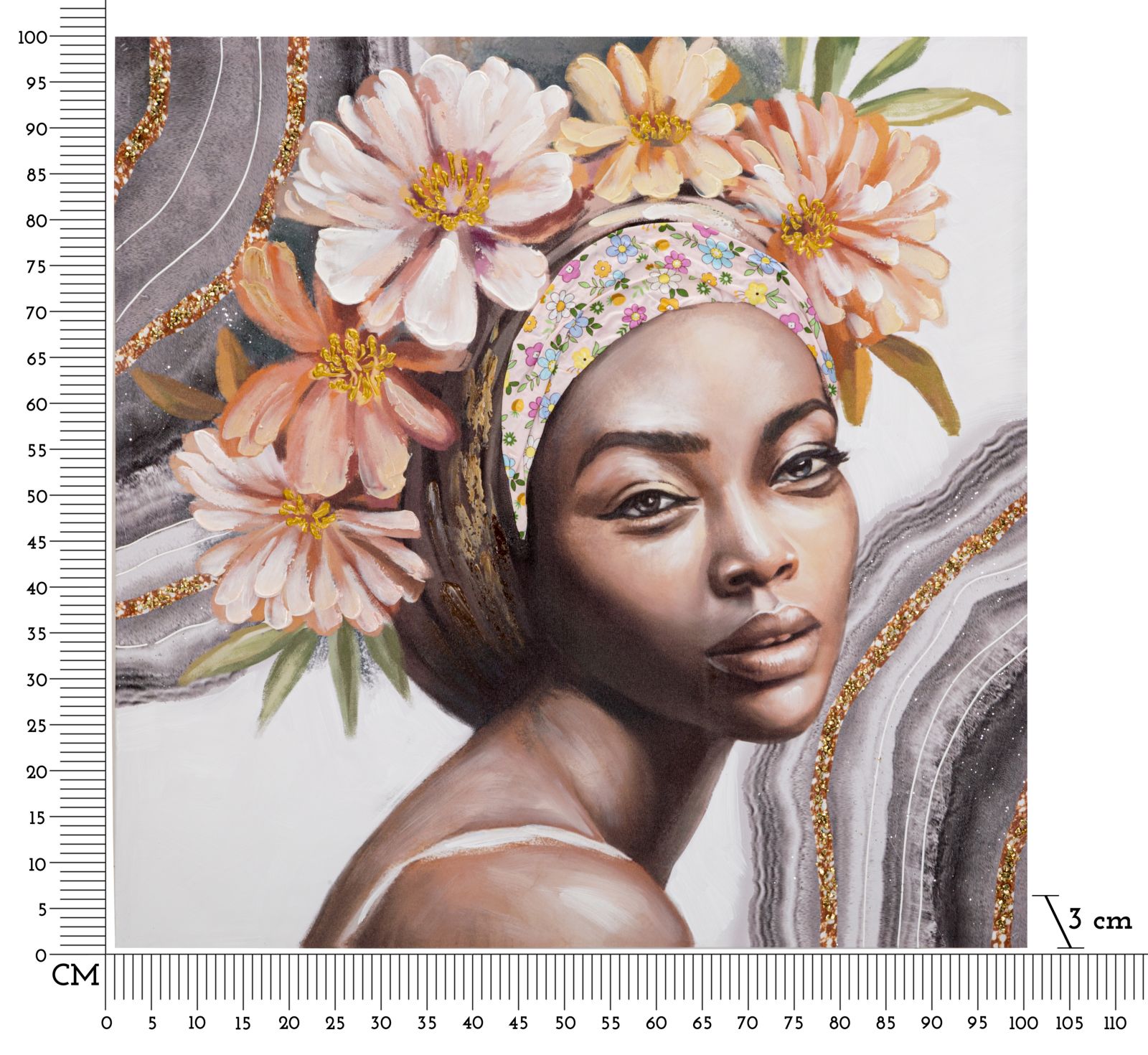 Dekoratívny doplnok Dipinto Su Tela Mauro Ferretti 100×3×100 cm