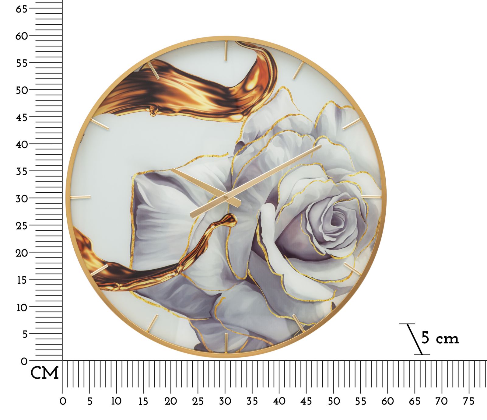 Hodiny Glass Rose Mauro Ferretti, zlaté/biele