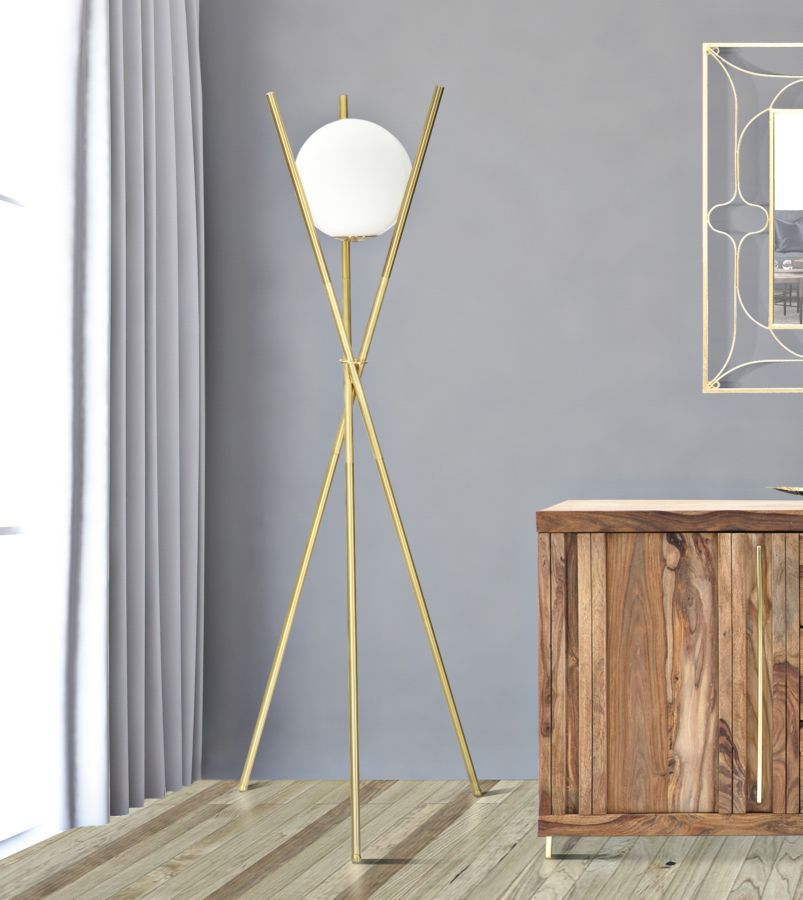 Stojanová lampa Glamy Mauro Ferretti, zlatá