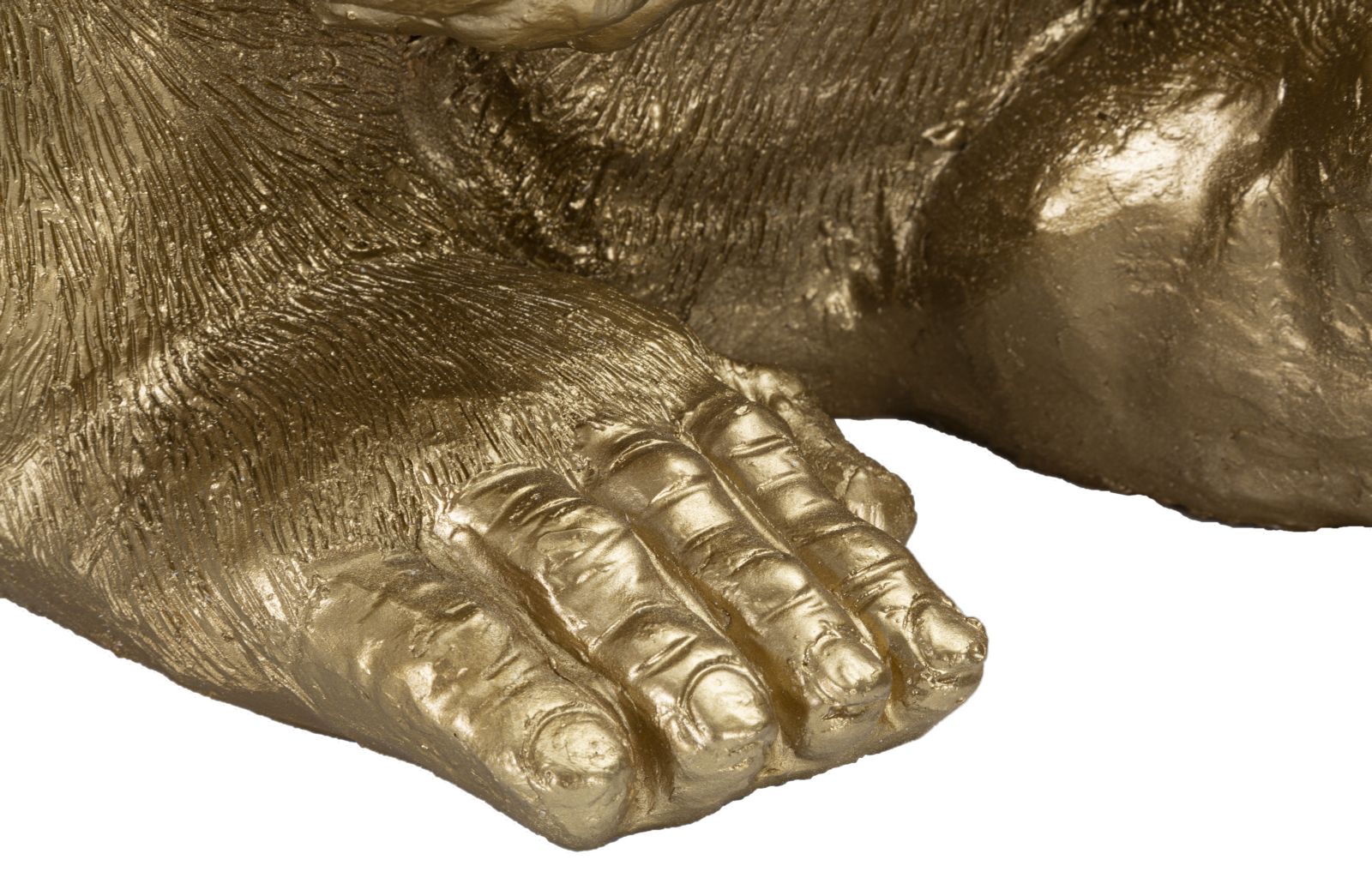 Dekoratívna socha Gorilla Gold Mauro Ferretti, zlatá
