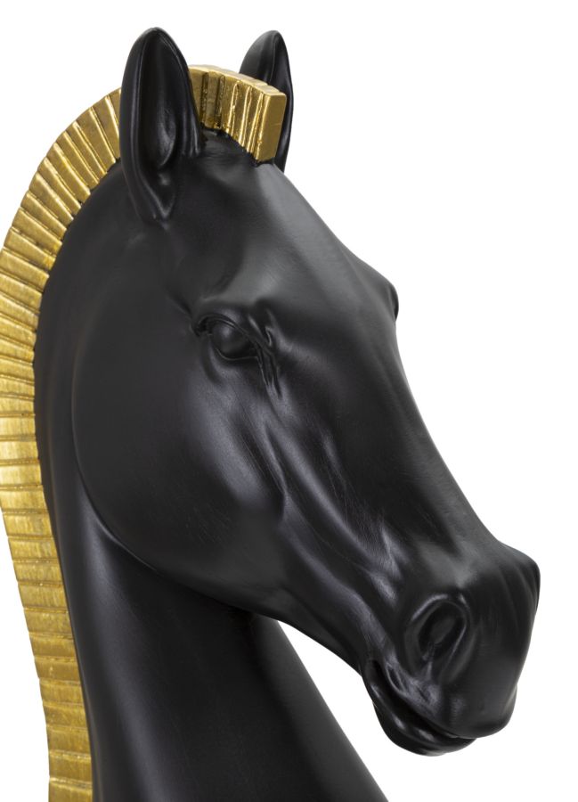 Soška Cavallo Nero E Mauro Ferretti, čierna/zlatá