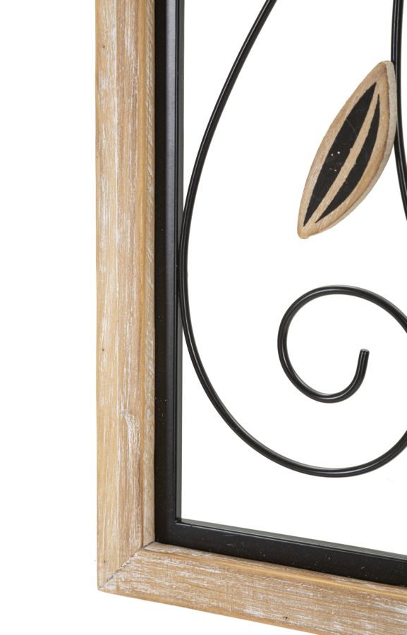Dekoratívny panel E Koman Mauro Ferretti, čierny/drevo