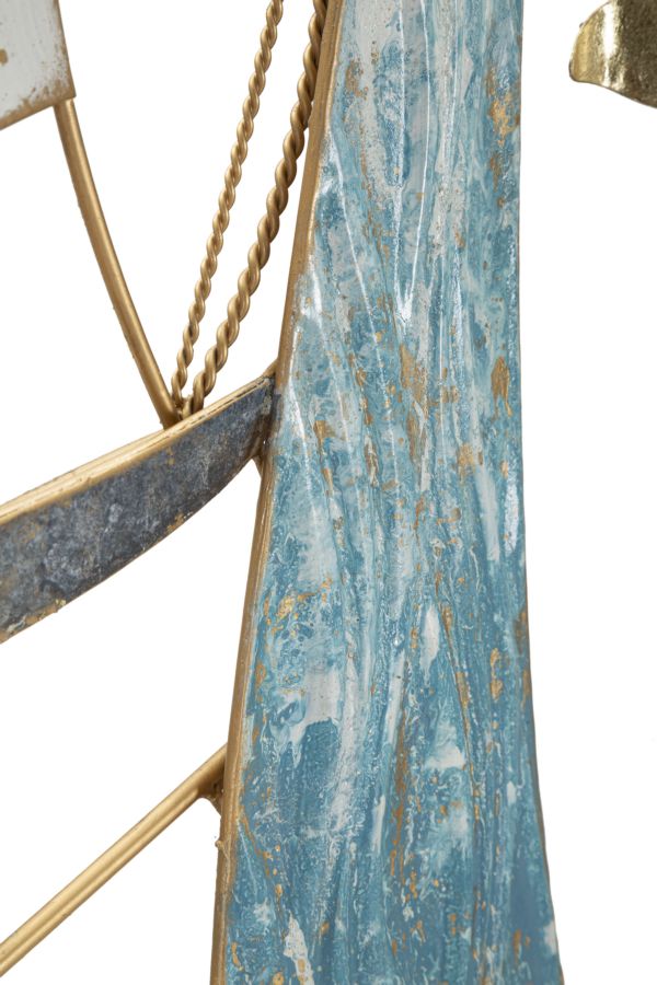 Dekoratívny panel Vela Color Mauro Ferretti, zlatý/modrý