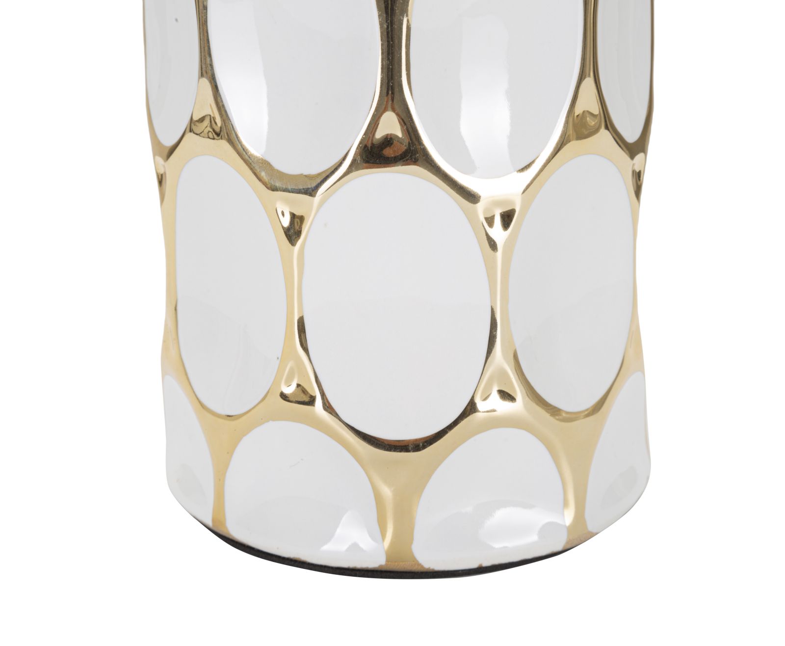 Stolová lampa Glam Carv Mauro Ferretti, biela/zlatá
