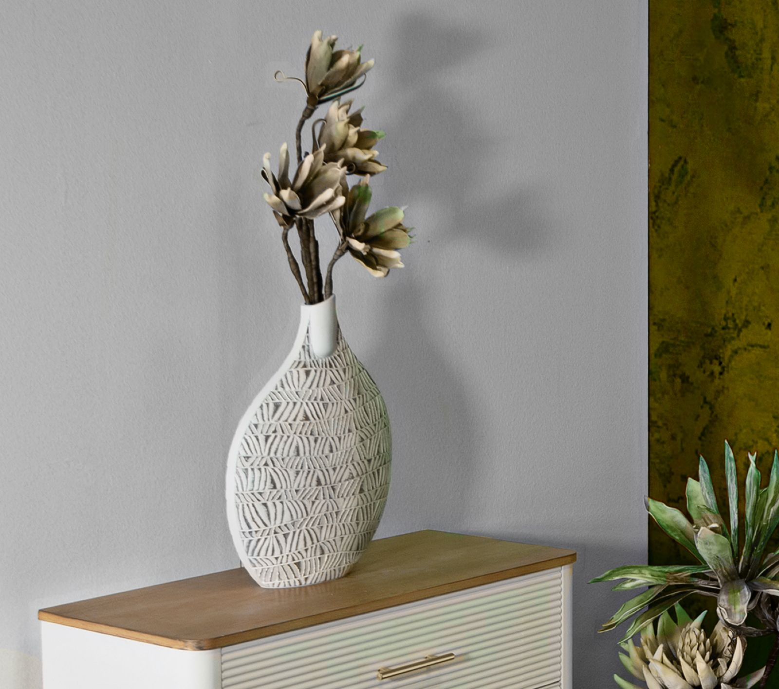 Dekoratívna váza Nairobi Mauro Ferretti, biela