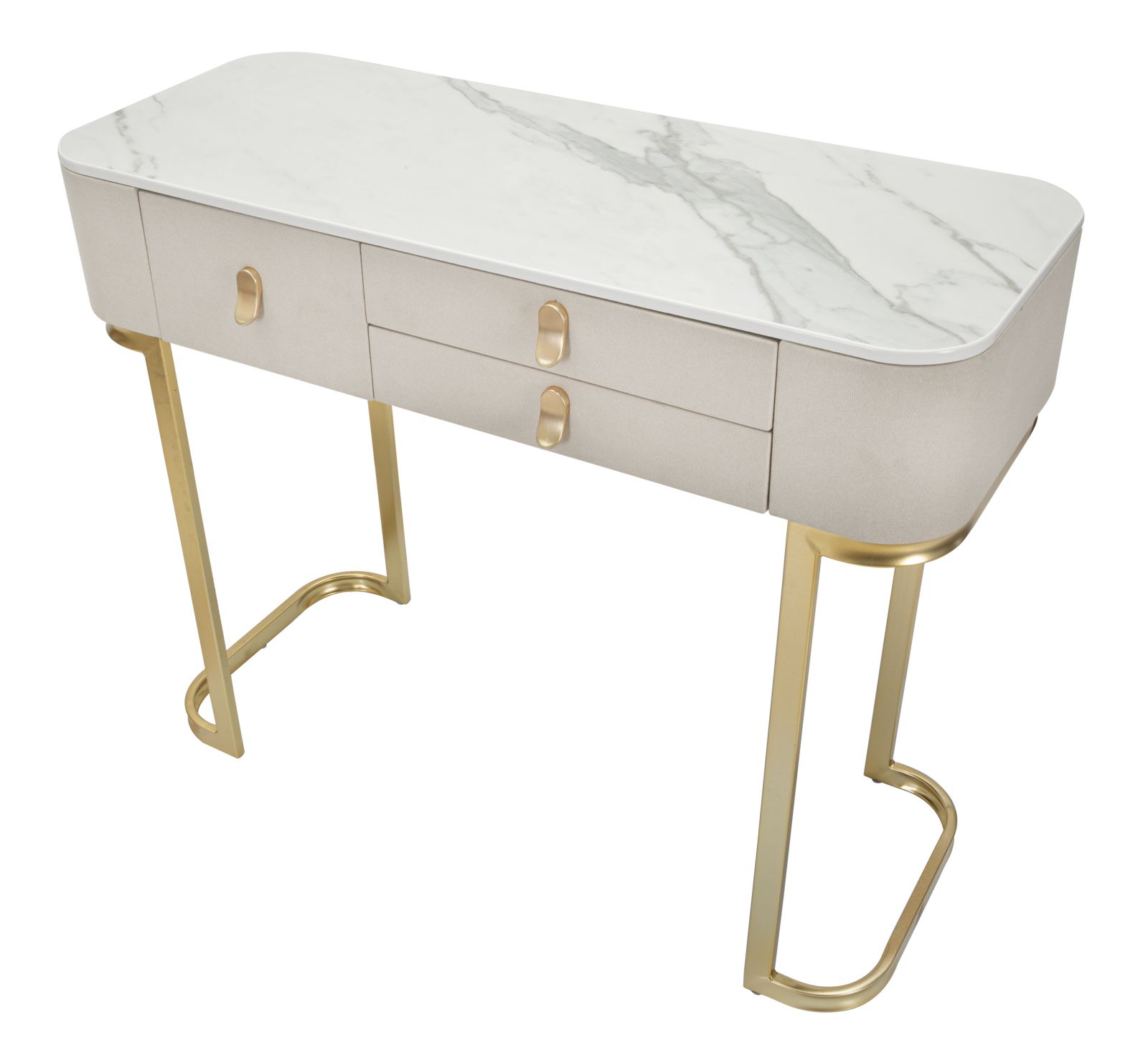 Toaletný stolík Console Cassetti Beauty Mauro Ferretti, ružový/zlatý/biely