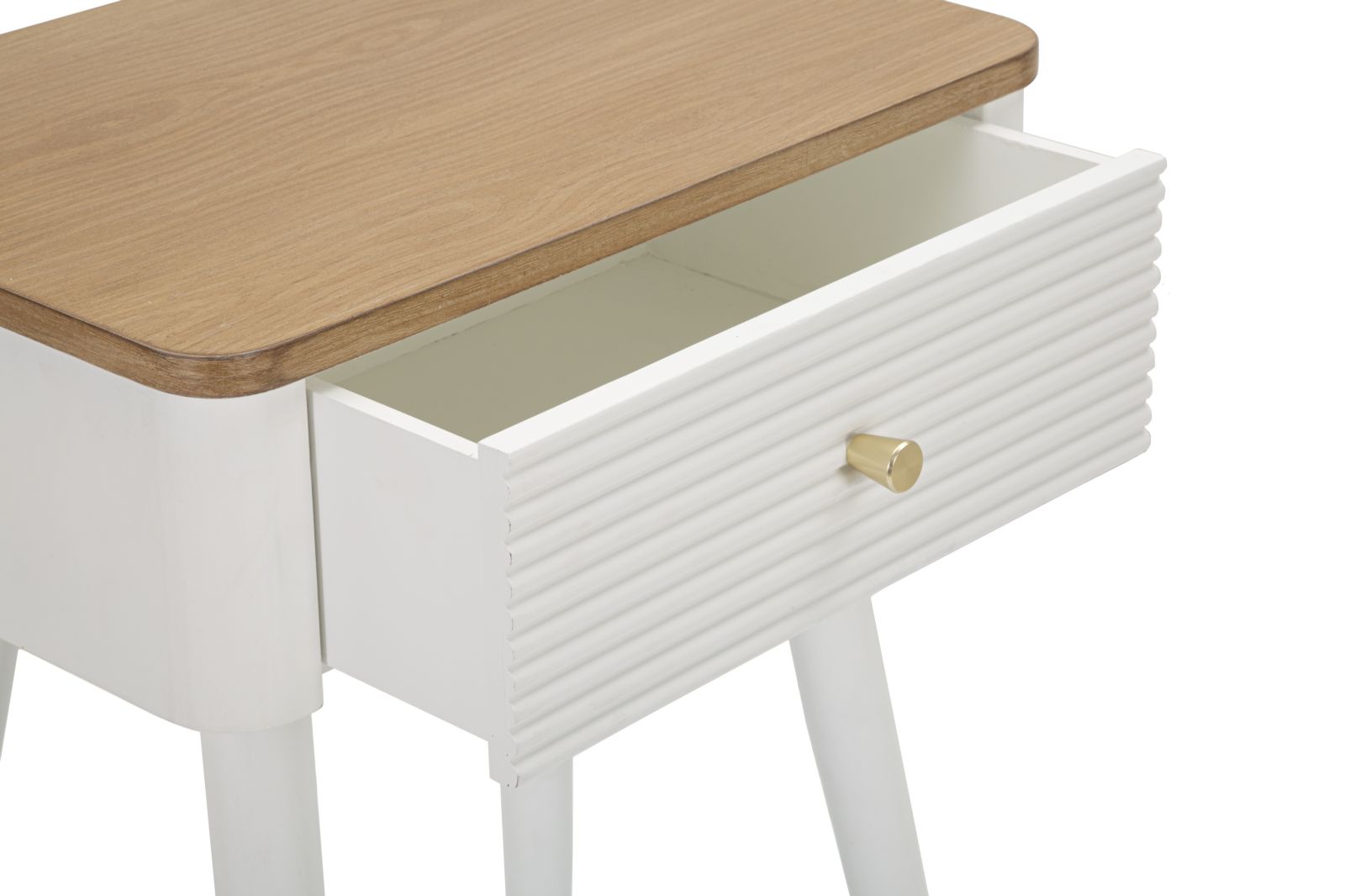 Dekoratívny stolík Comodino Matera Mauro Ferretti, biely/drevo